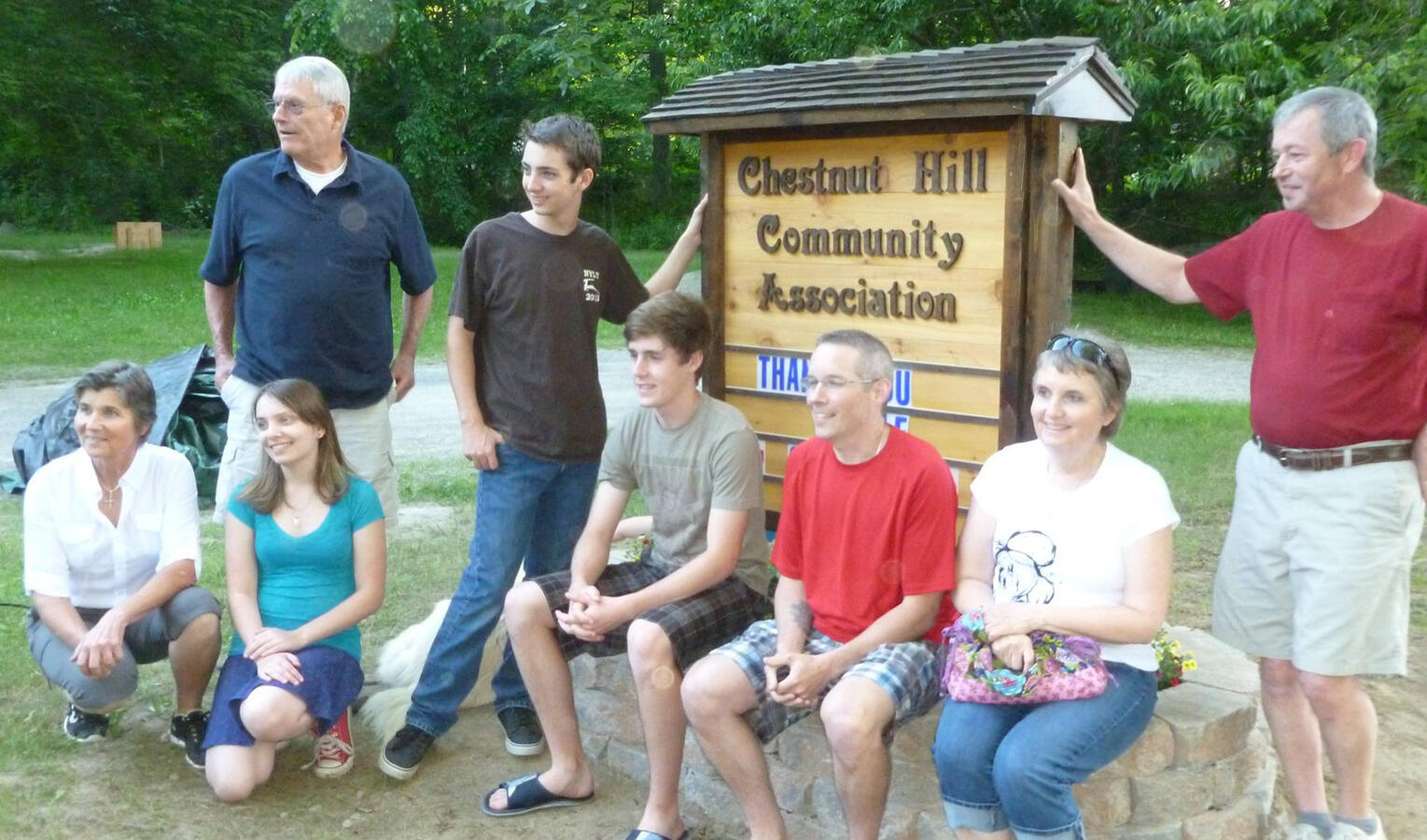 An eagle scout project to improve our sign!