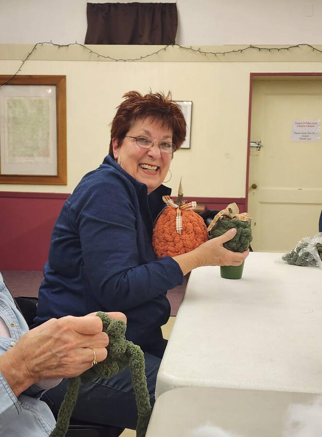 One of our members and her pumpkins!