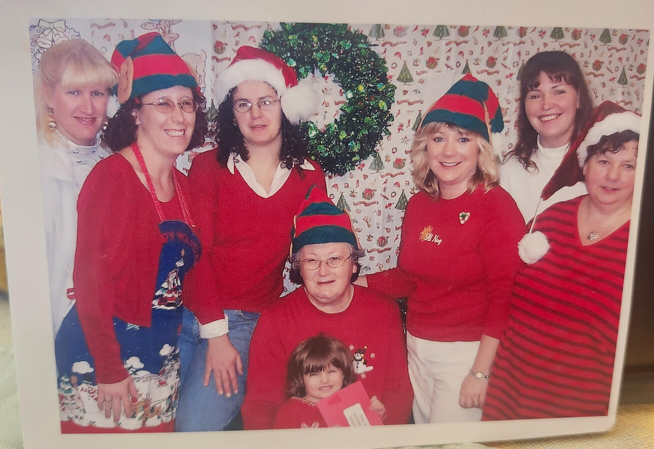 Current and former members at Christmas!
