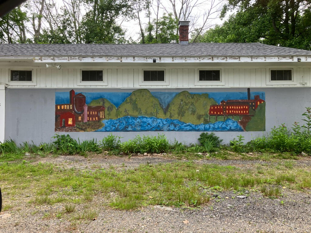 One of the murals on the front of our building!